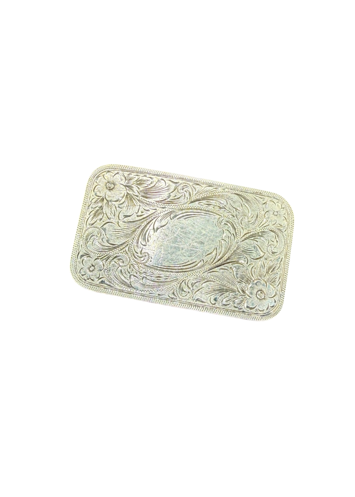 1962 Malaika Shrine Shoot Masonic Sterling Silver Belt Buckle