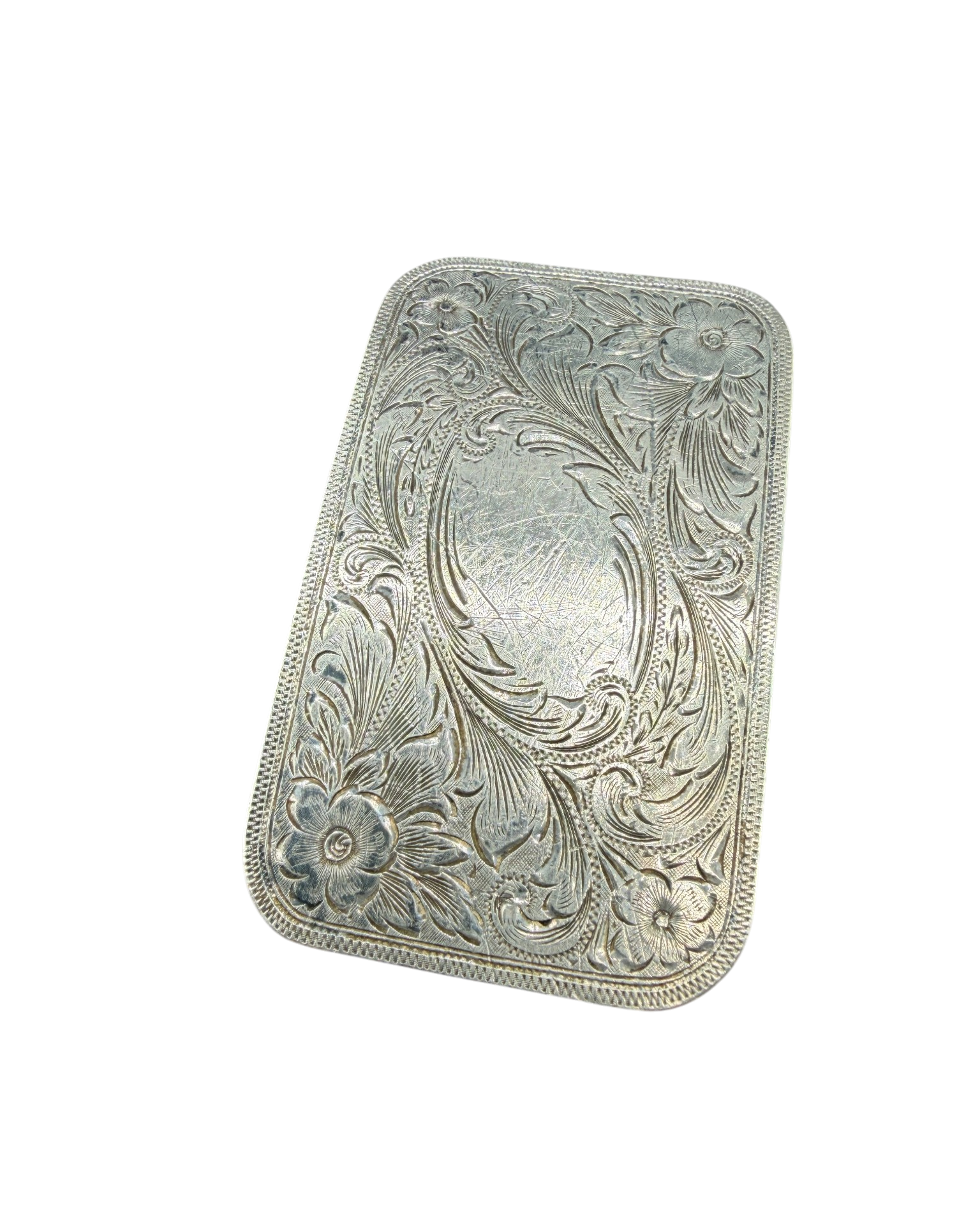 1962 Malaika Shrine Shoot Masonic Sterling Silver Belt Buckle