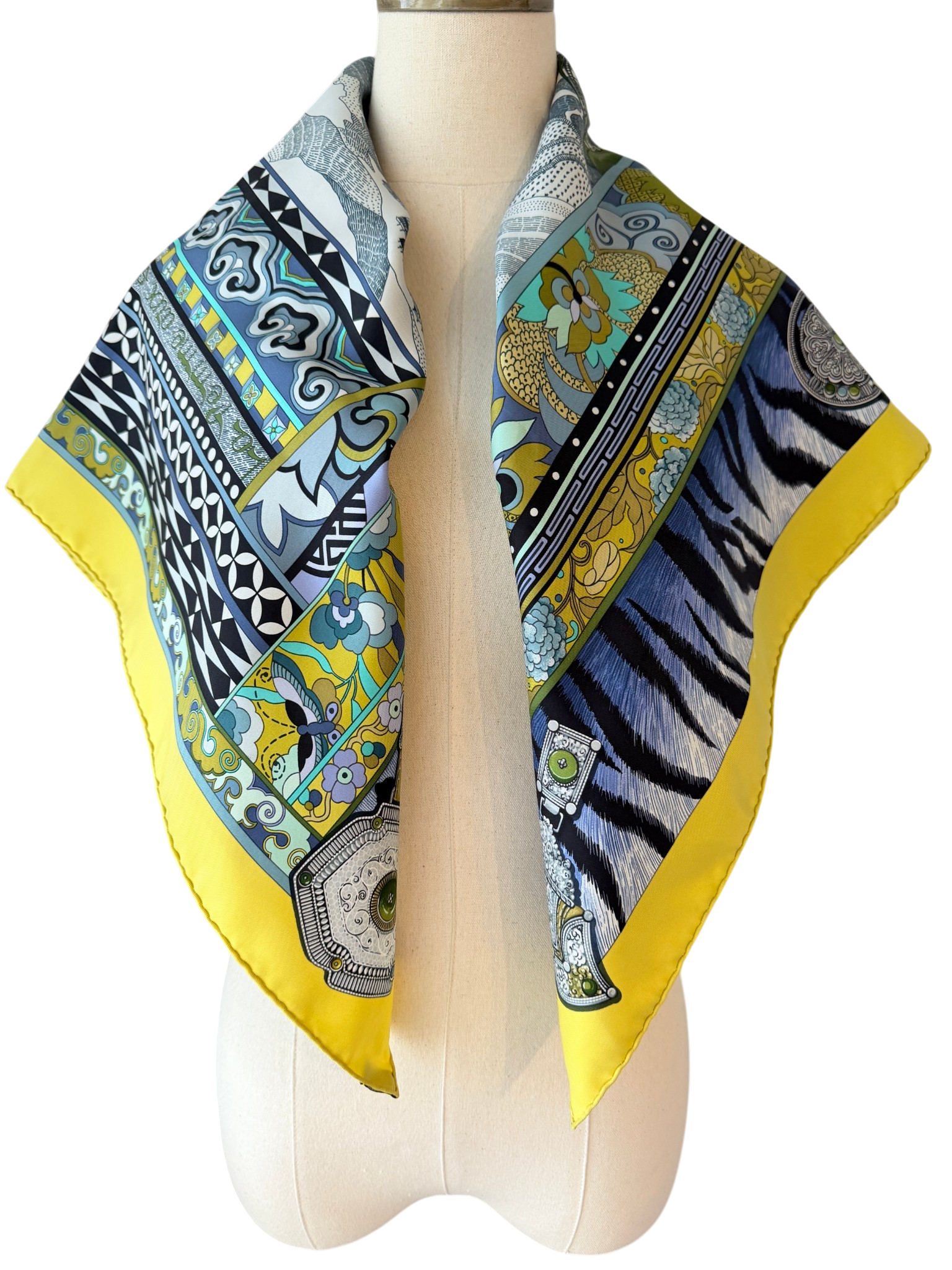 Hermès “La Femme aux Semelles de Vent” Silk Scarf