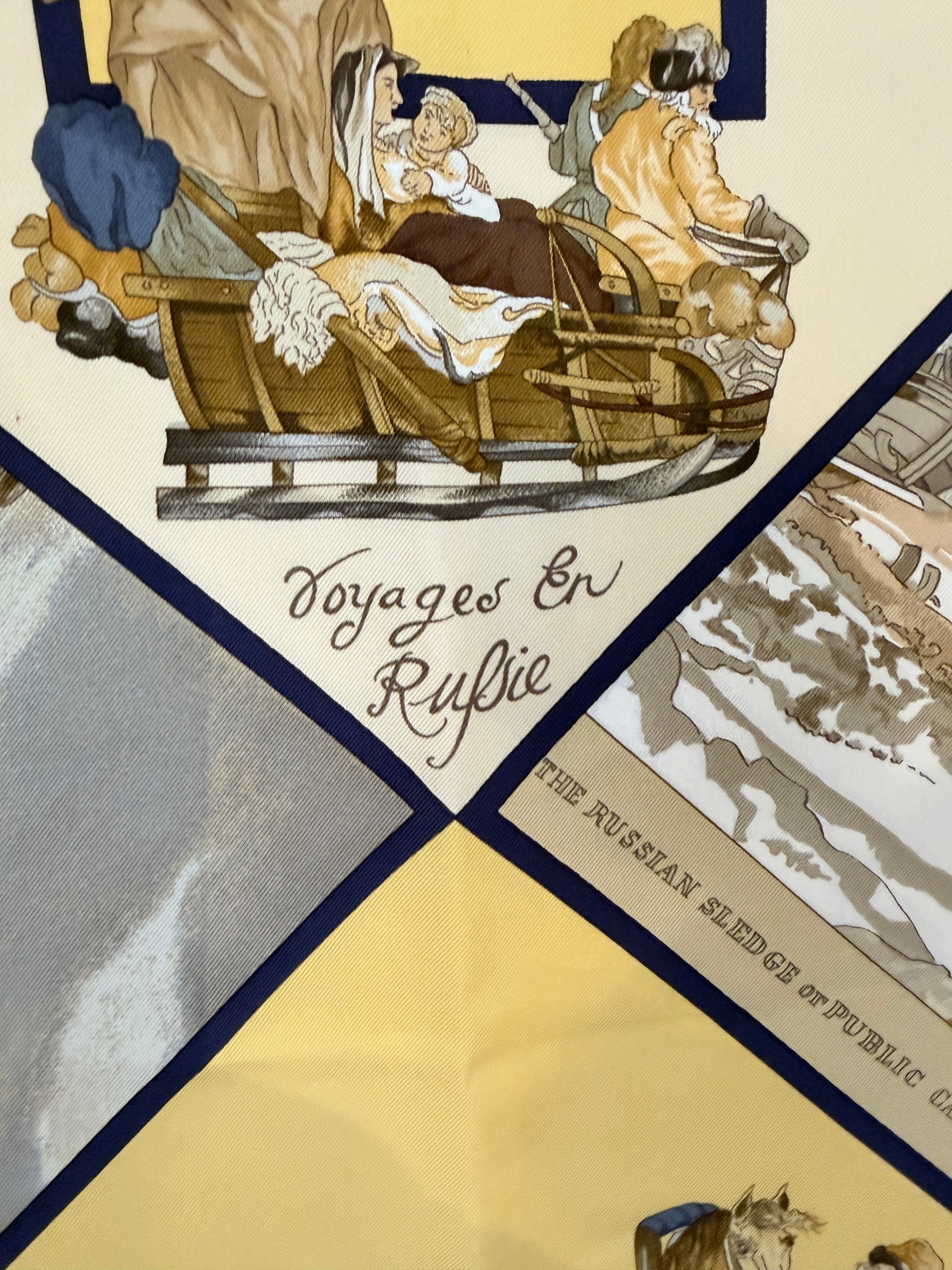 Hermès “Promenade en Russie” Silk Scarf by Loïc Dubigeon