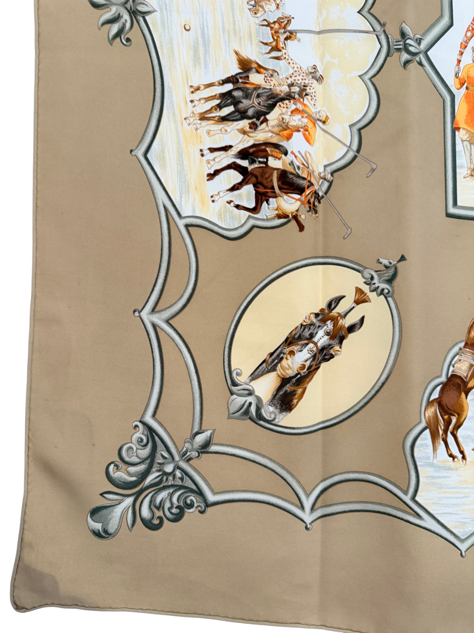 Hermès “Les Chevaux des Moghols” Silk Scarf