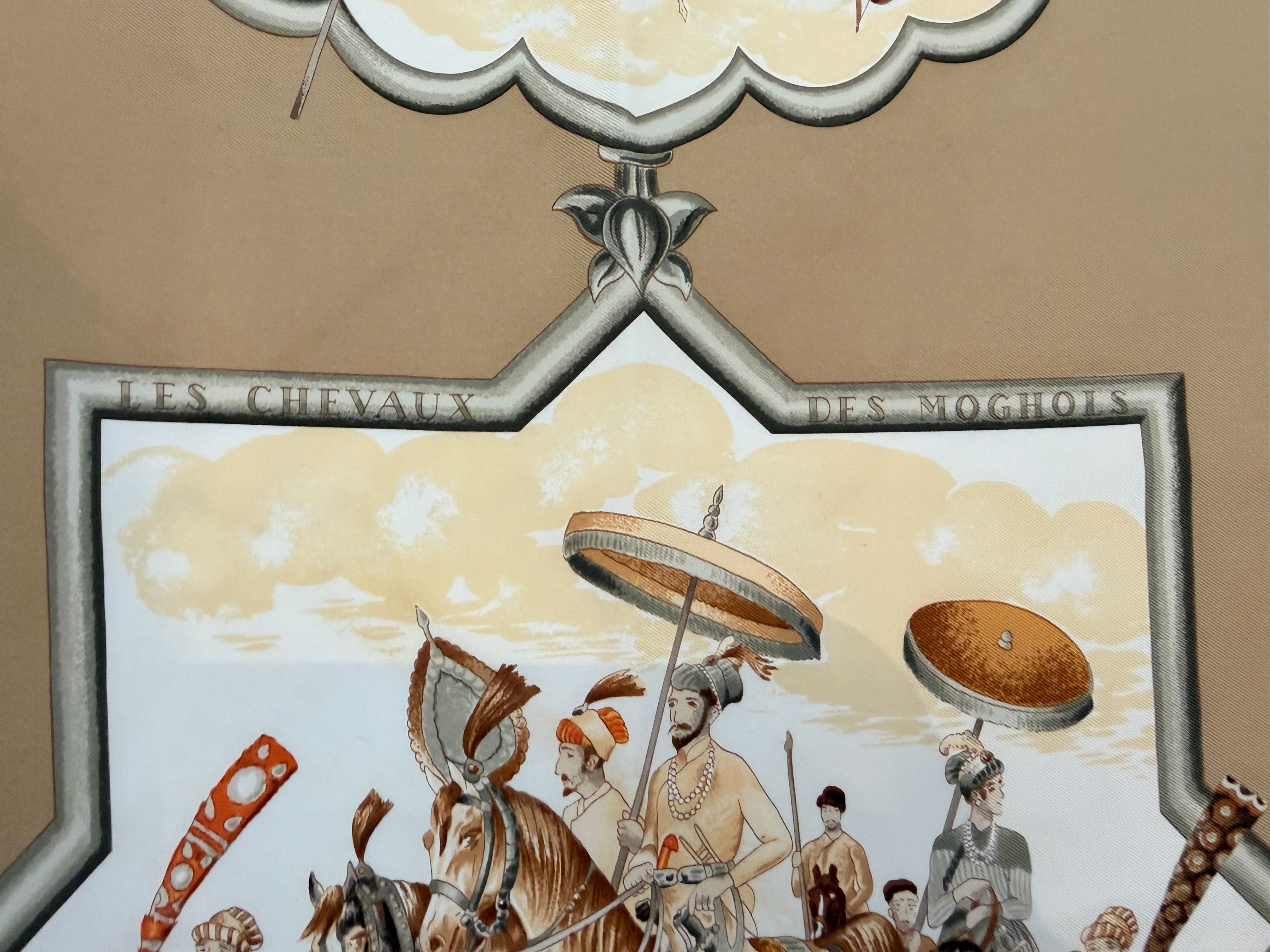 Hermès “Les Chevaux des Moghols” Silk Scarf