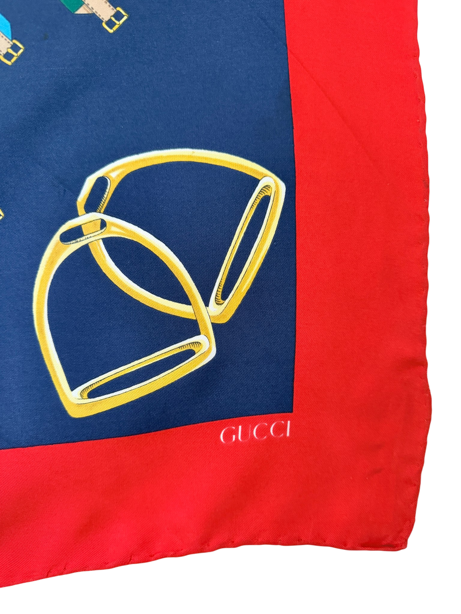 Gucci Equestrian Silk Scarf with Horse & Rider