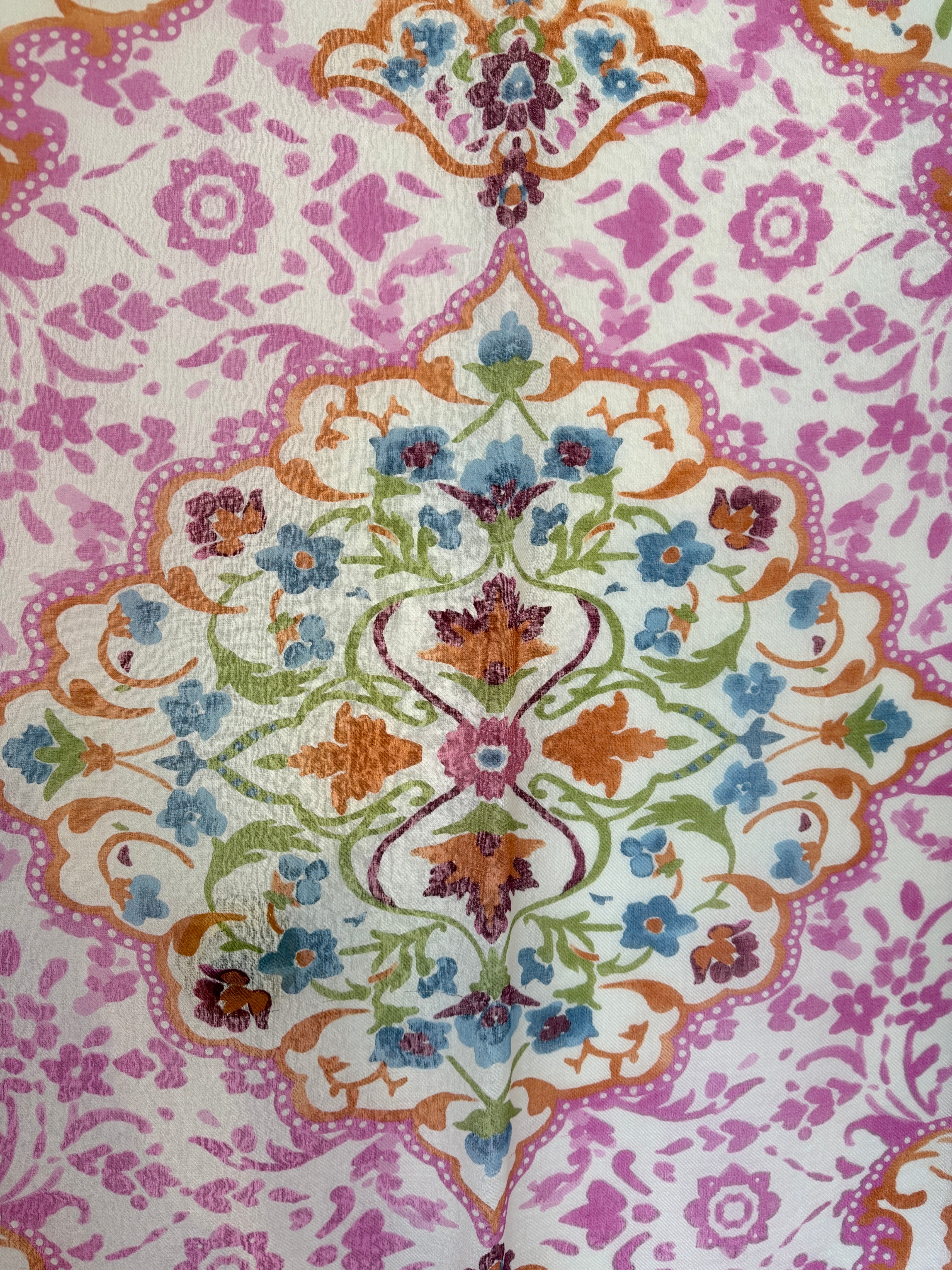 Loro Piana Cashmere/Silk Floral Shawl