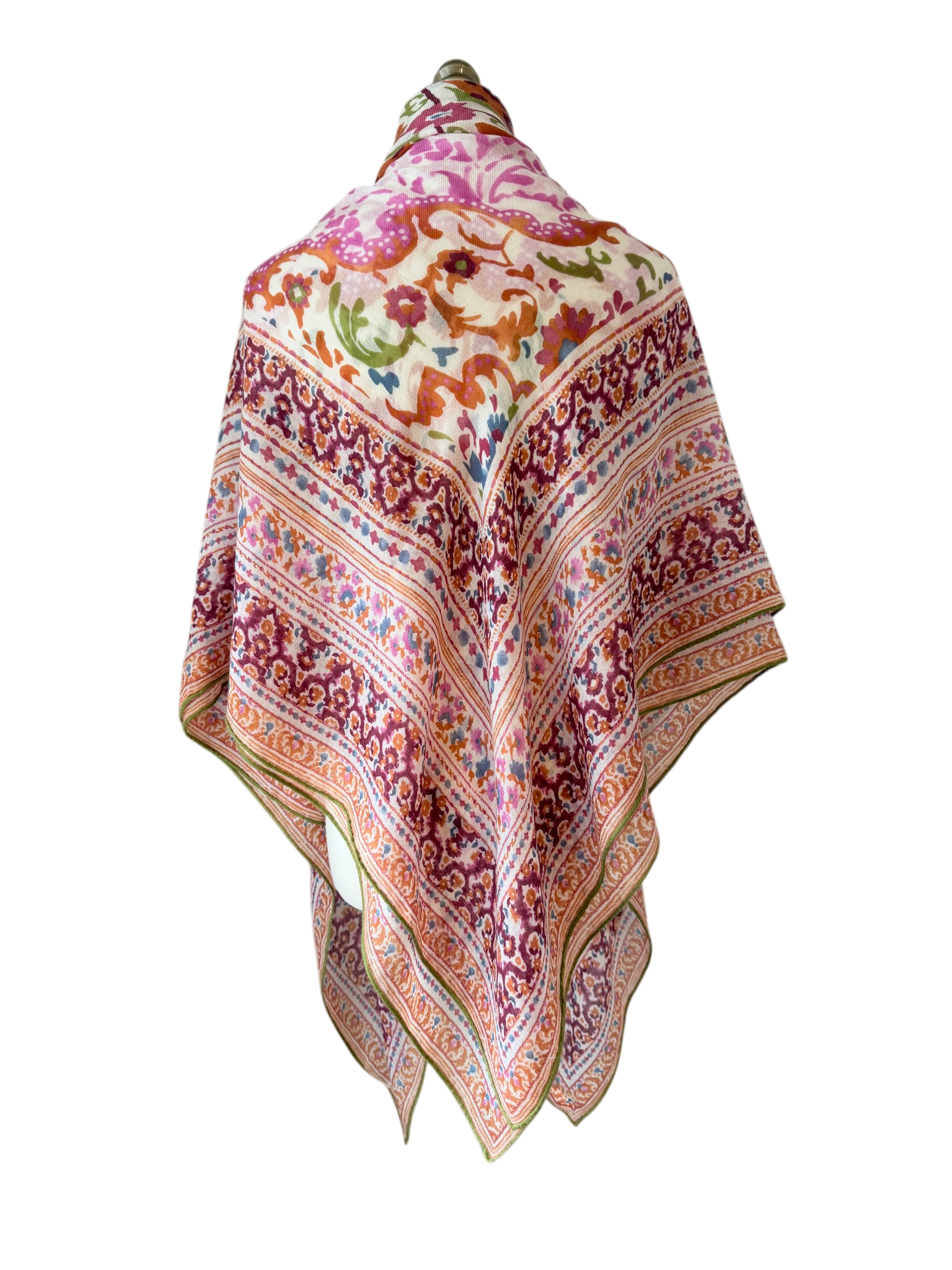 Loro Piana Cashmere/Silk Floral Shawl