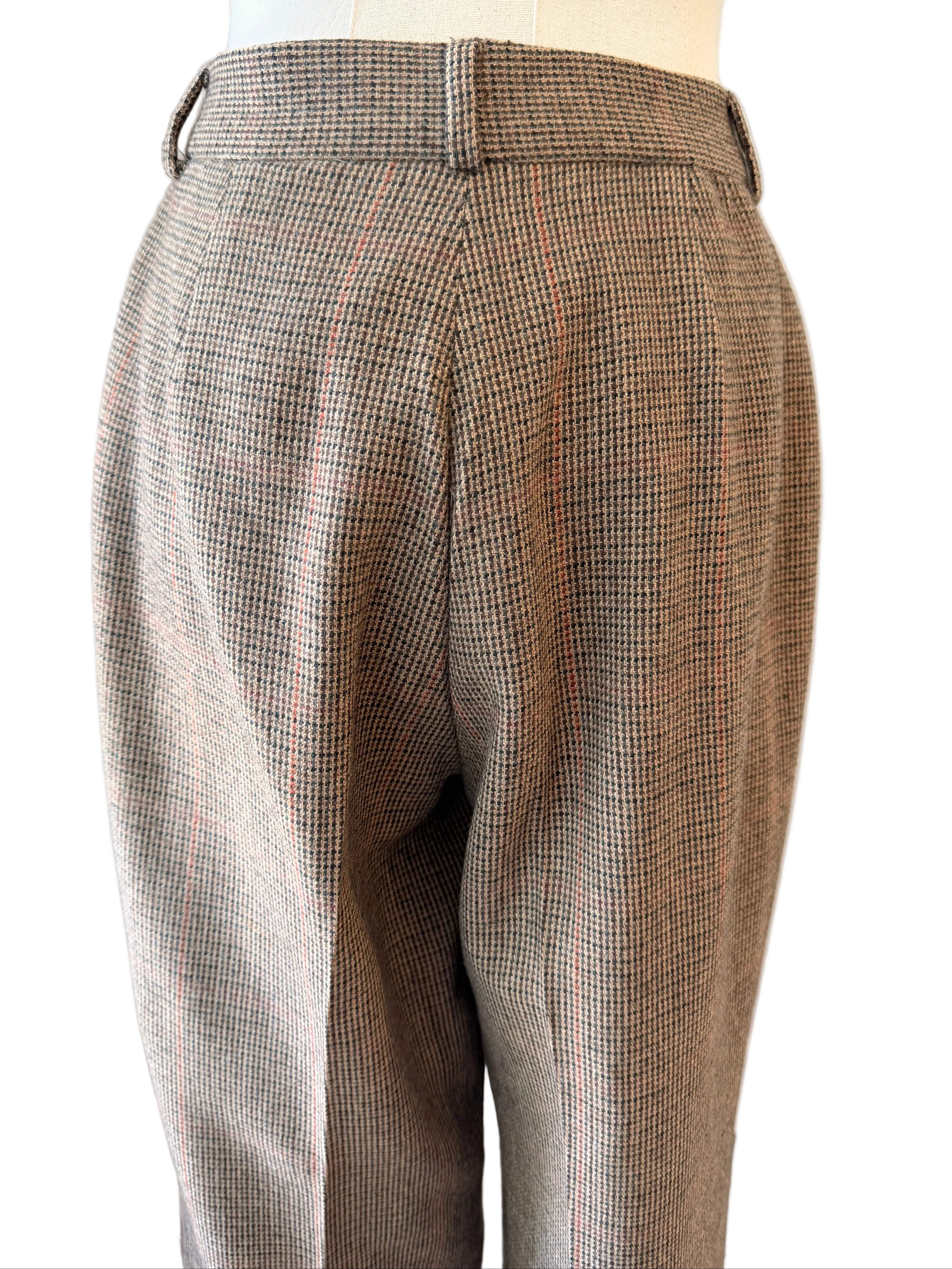 1990s Ralph Lauren Classic Collection Tweed Pant & Blazer Suit with Suede Elbow Patches