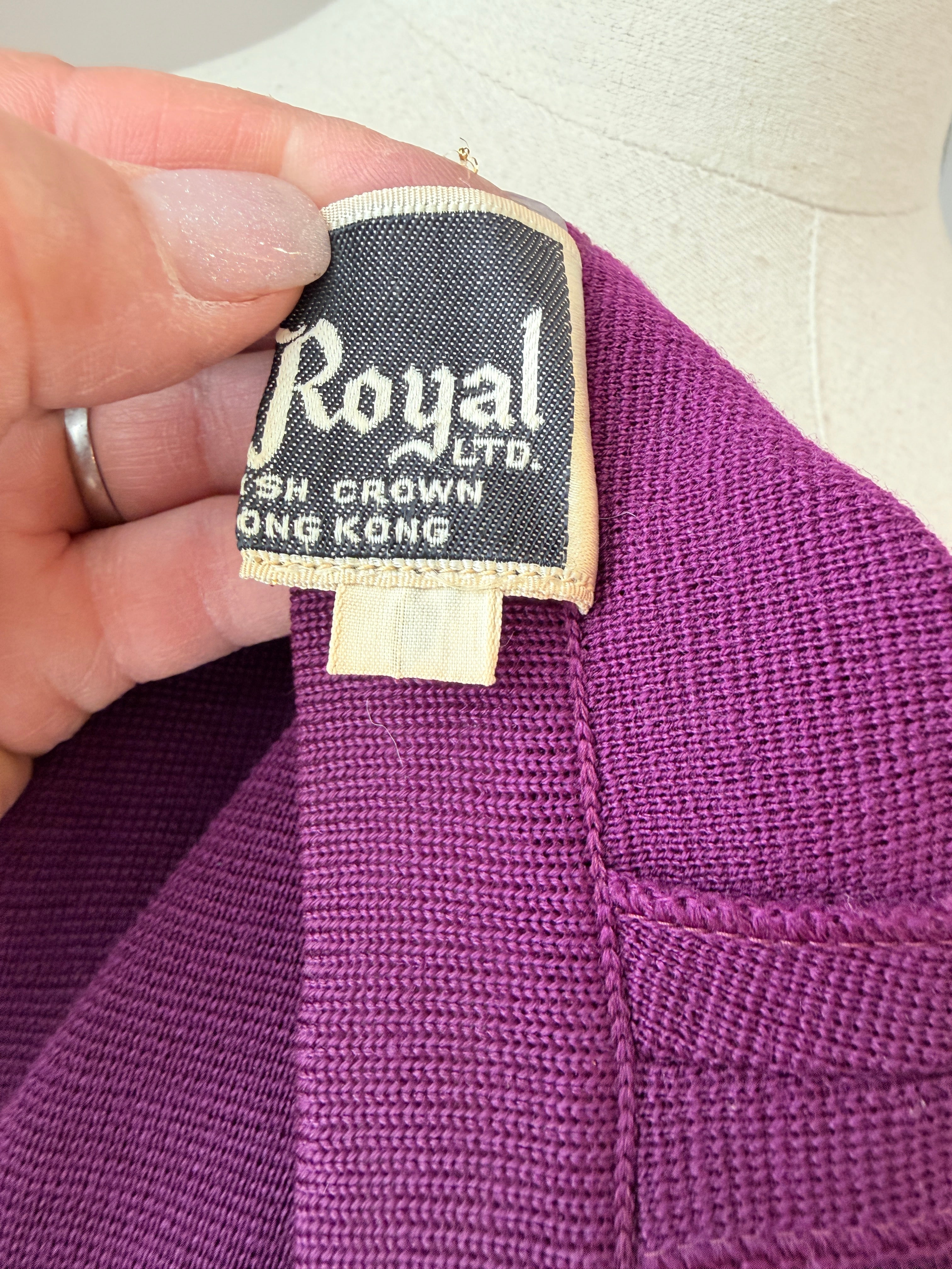 1960s Crown Royal Three-Piece Wool Pant Suit with Tank, Blazer & Pants