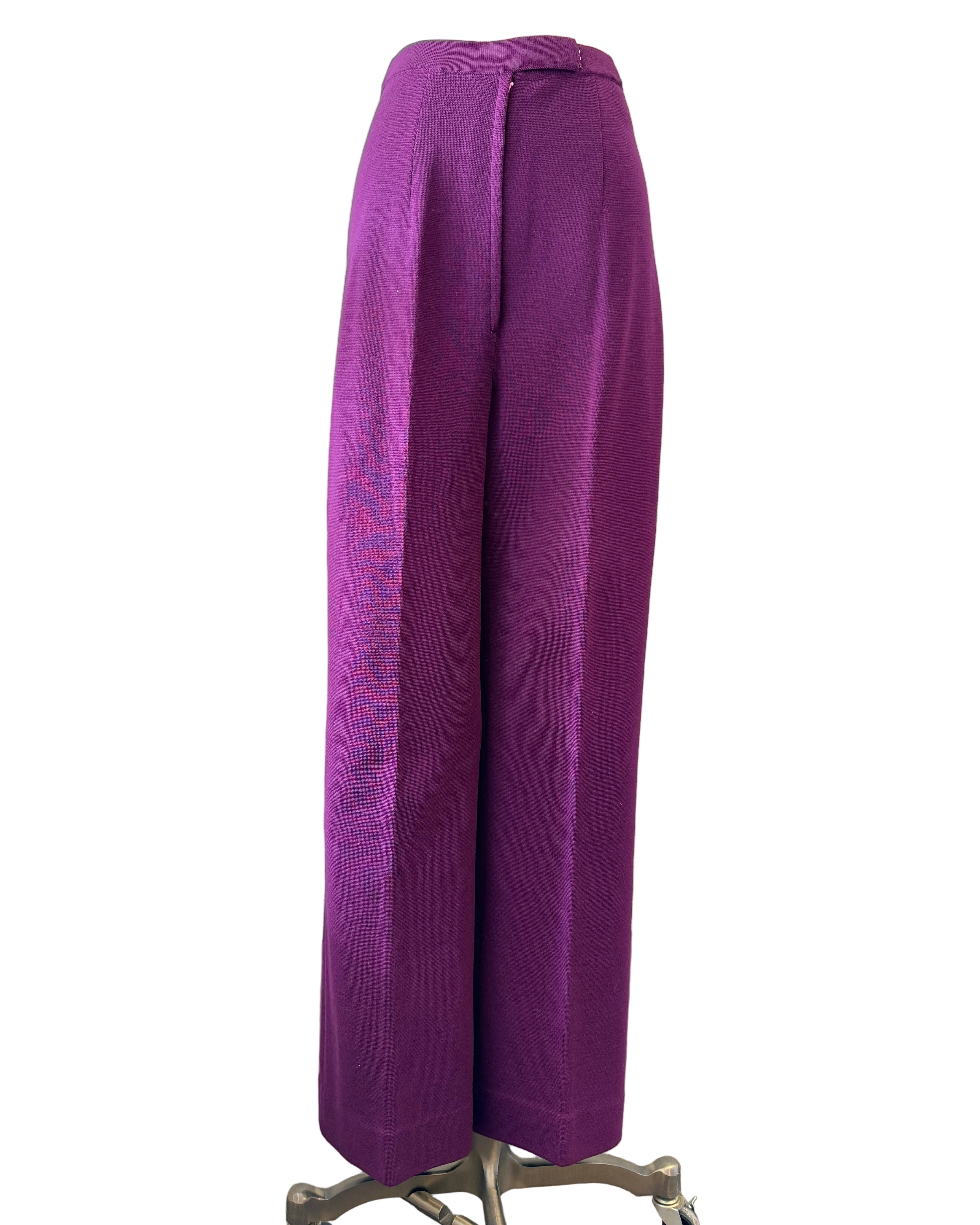 1960s Crown Royal Three-Piece Wool Pant Suit with Tank, Blazer & Pants