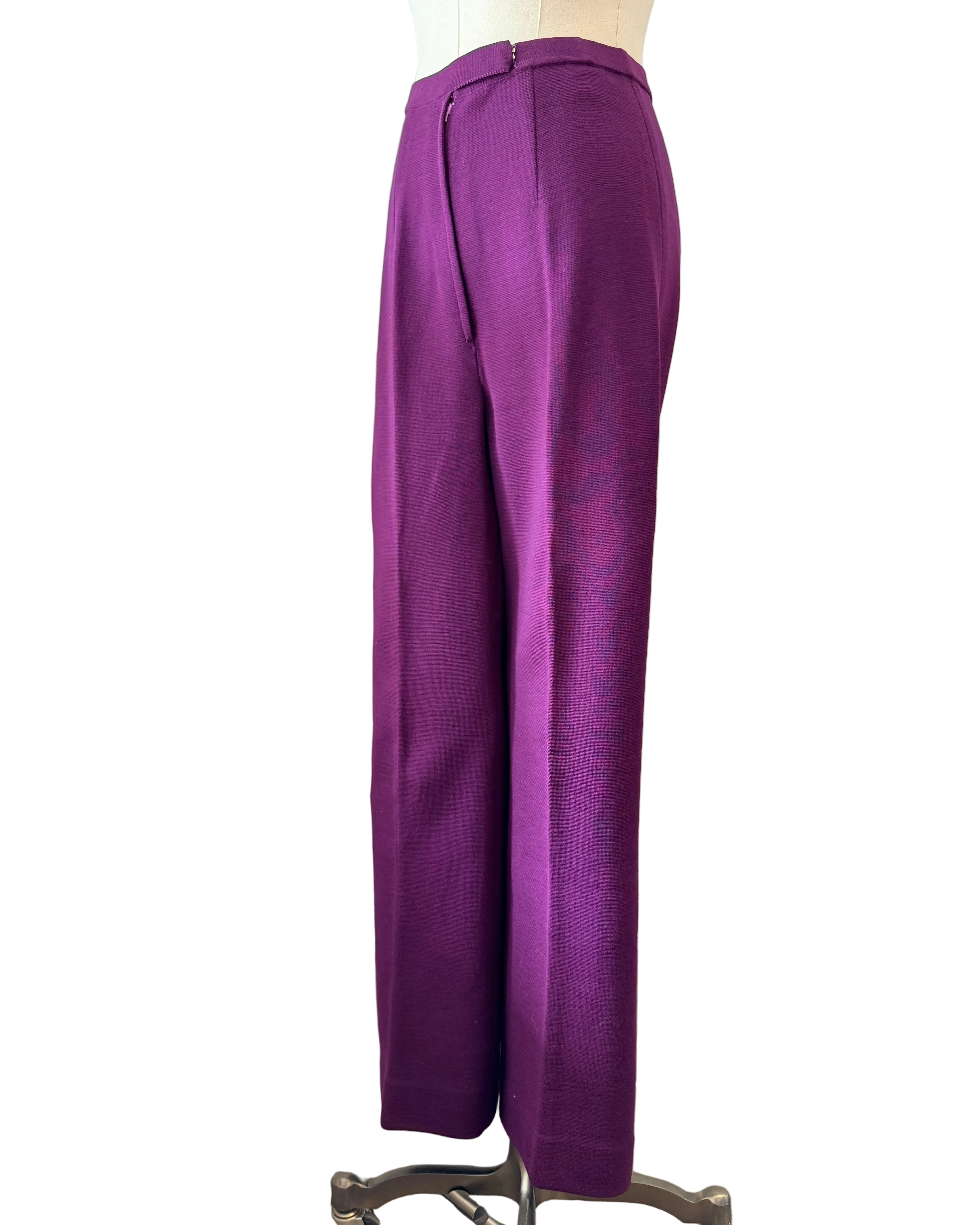 1960s Crown Royal Three-Piece Wool Pant Suit with Tank, Blazer & Pants