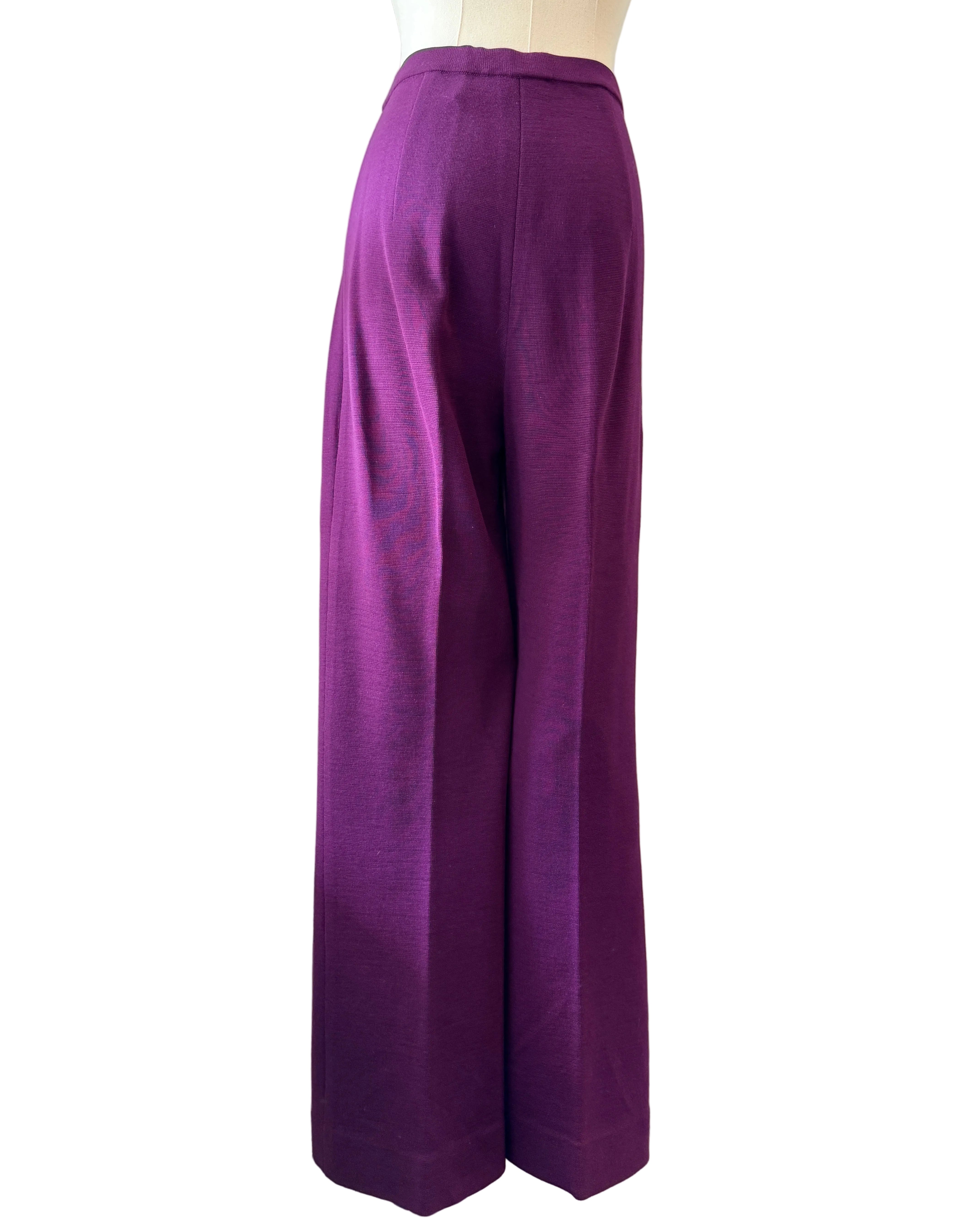 1960s Crown Royal Three-Piece Wool Pant Suit with Tank, Blazer & Pants