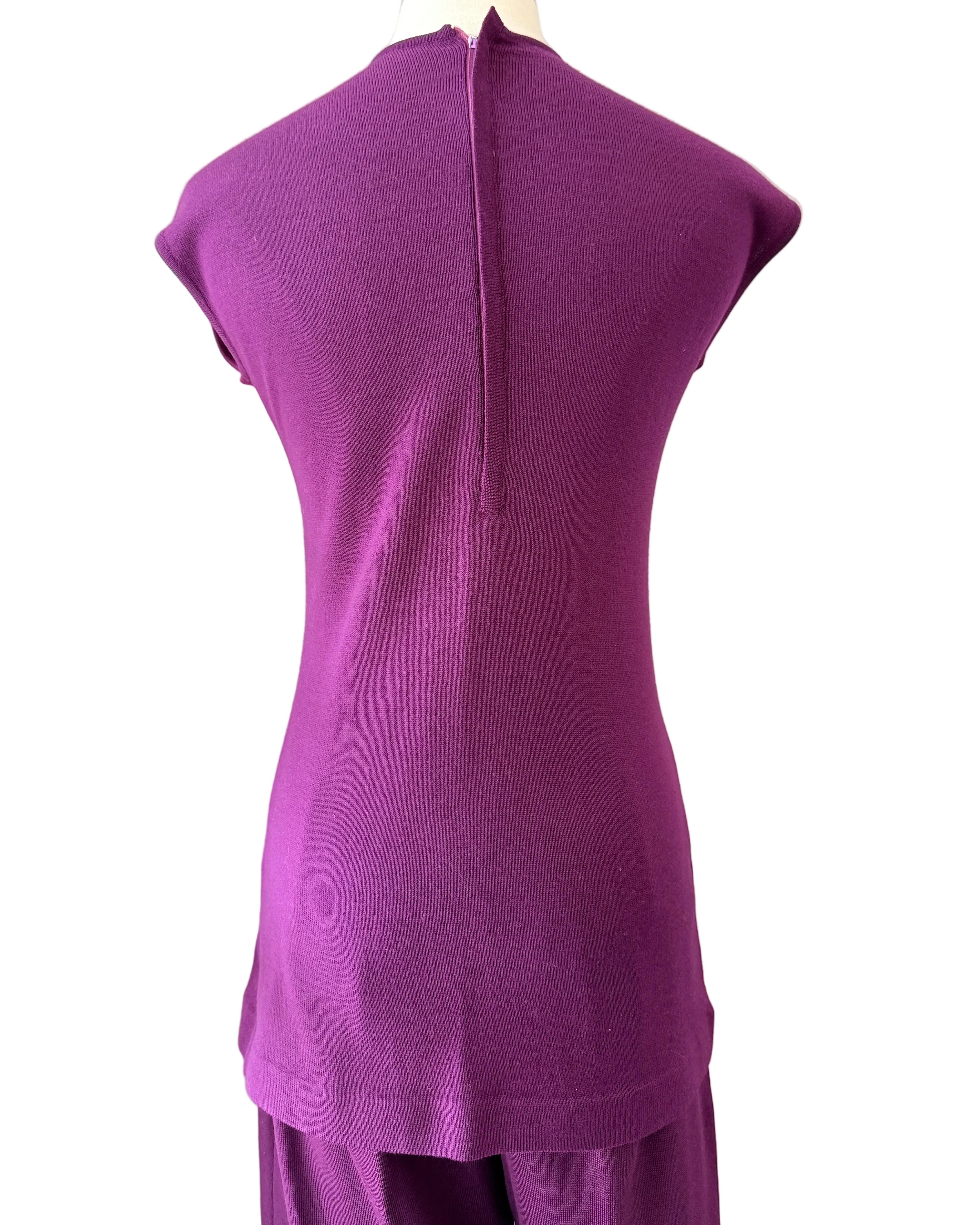 1960s Crown Royal Three-Piece Wool Pant Suit with Tank, Blazer & Pants