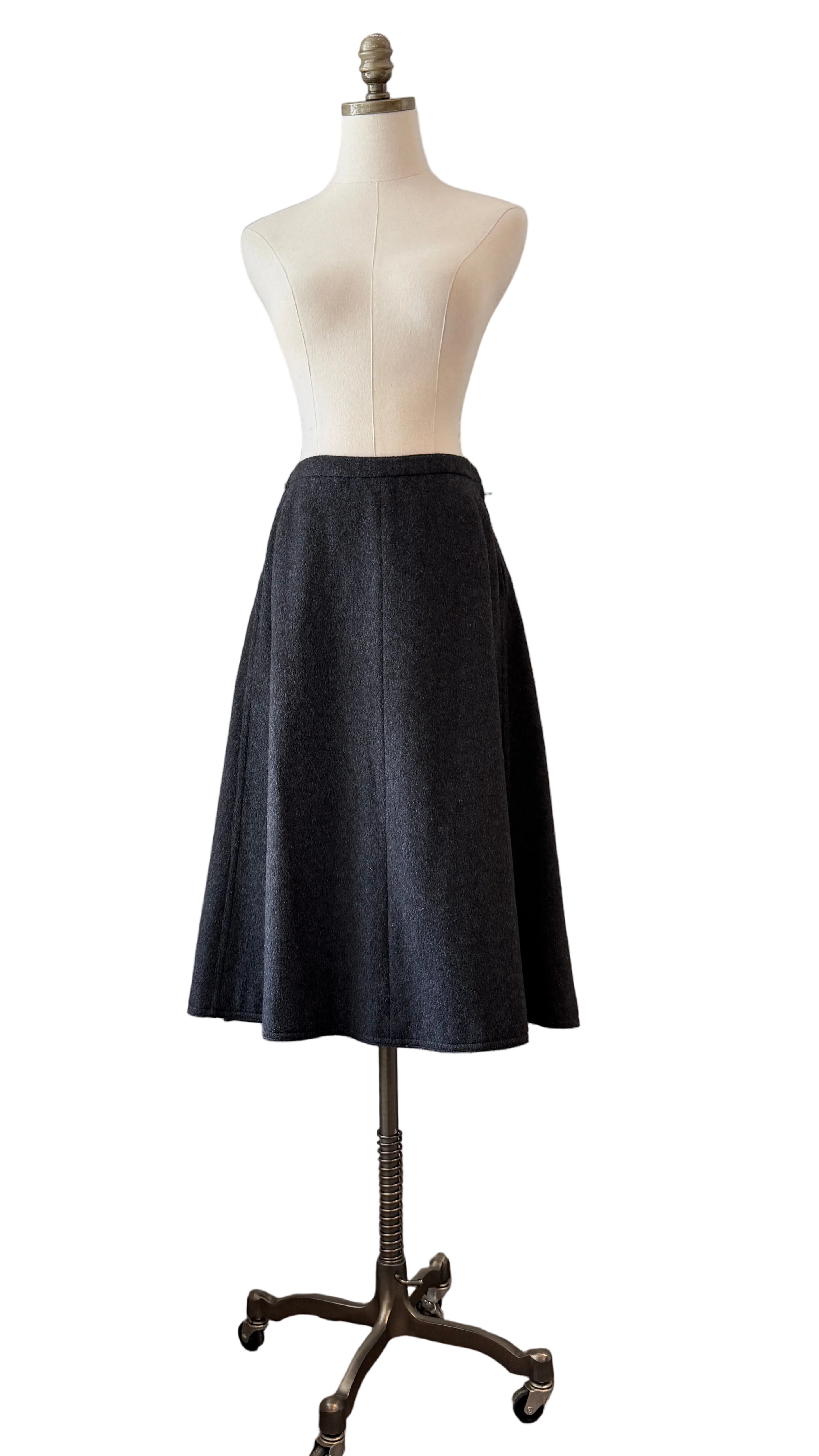1960s Yves Saint Laurent Heathered Wool Two-Piece Skirt Suit