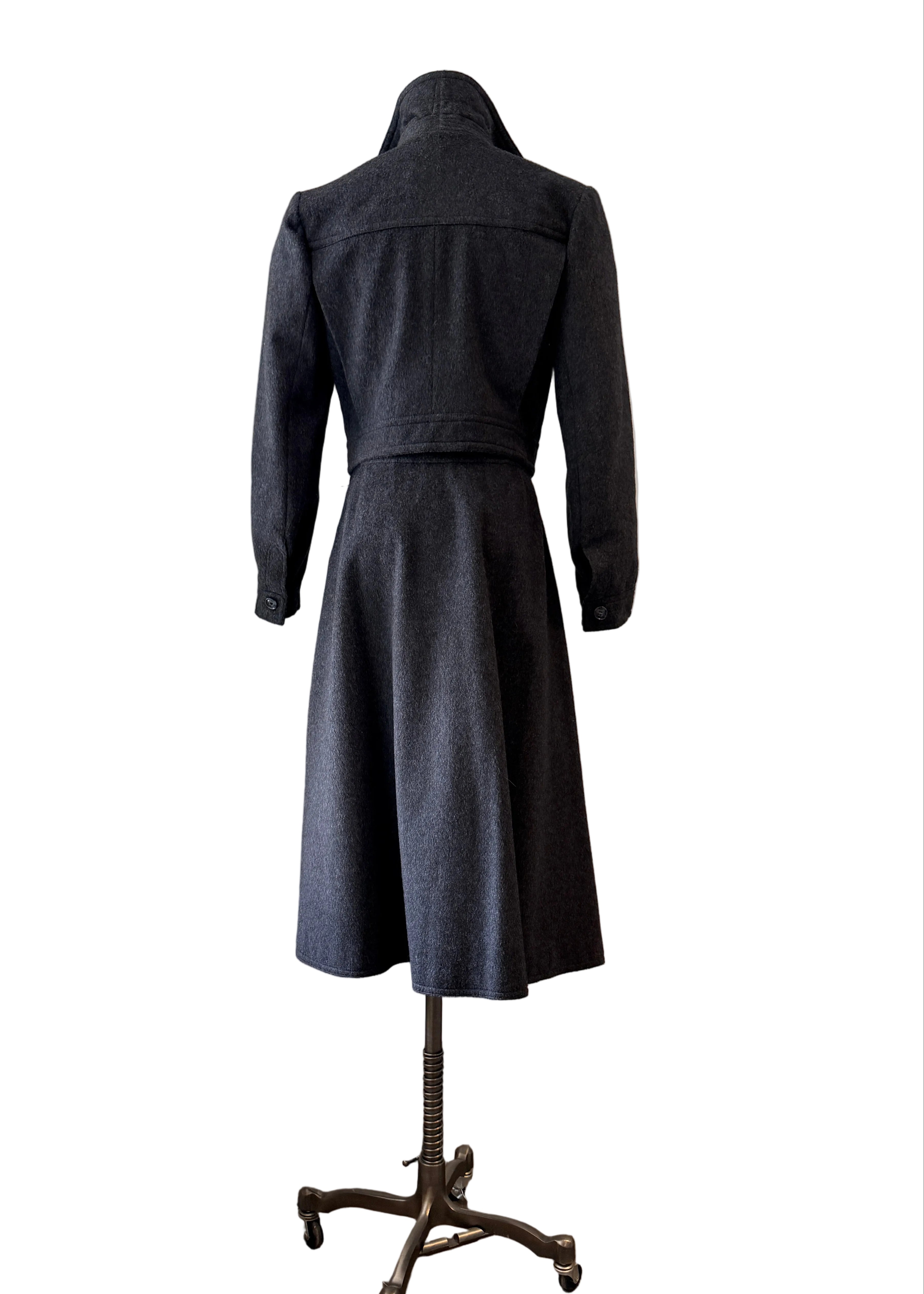 1960s Yves Saint Laurent Heathered Wool Two-Piece Skirt Suit