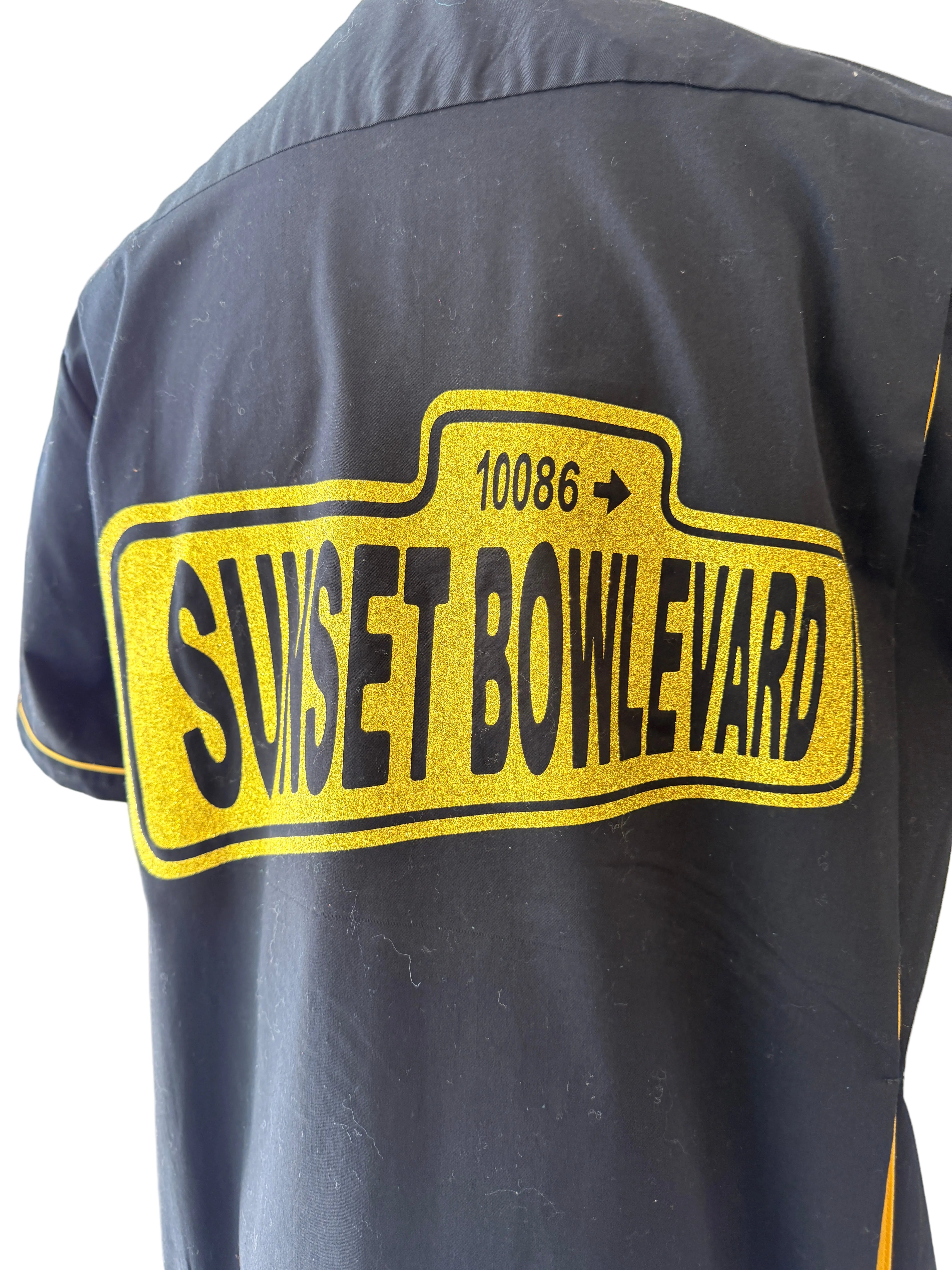 2016 Sunset Boulevard Glenn Close Signed Memorabilia Collection — Bowling Shirt, Poster &amp; Beanfield Costume Bible