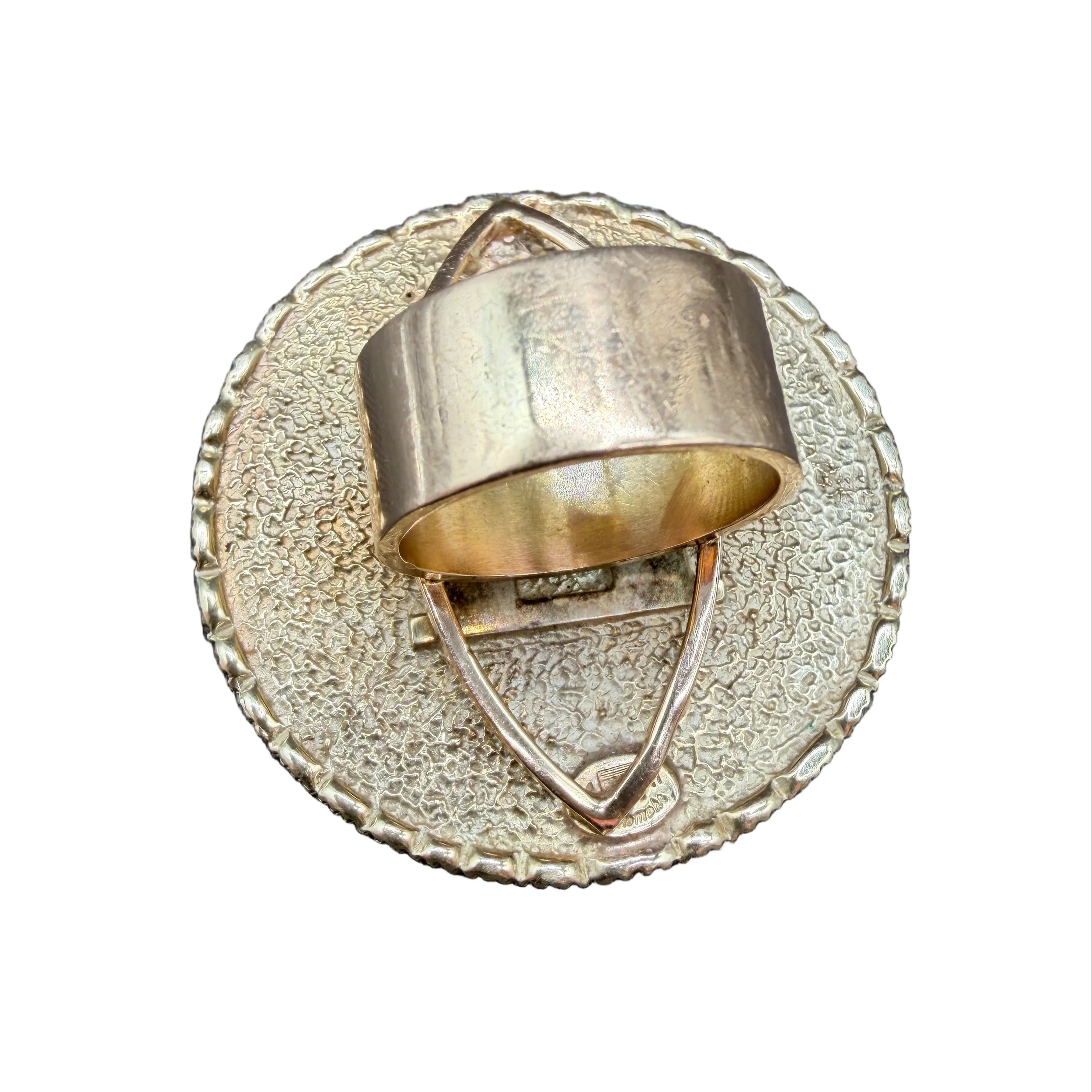 La Triomphe "Gemini" 14K Yellow Gold, Emerald & Sapphire Ring